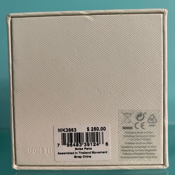 Michael Kors MK3863 Portia Women`s Watch Gift Set + Bracelet Rose Leather Strap - Picture 6 of 6